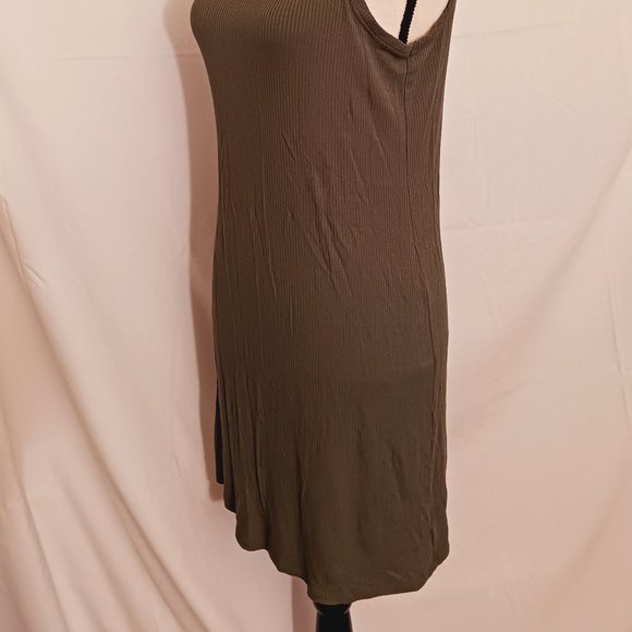 NWT Olive Green Mossimo Bodycon Mini Dress - Picture 3 of 9